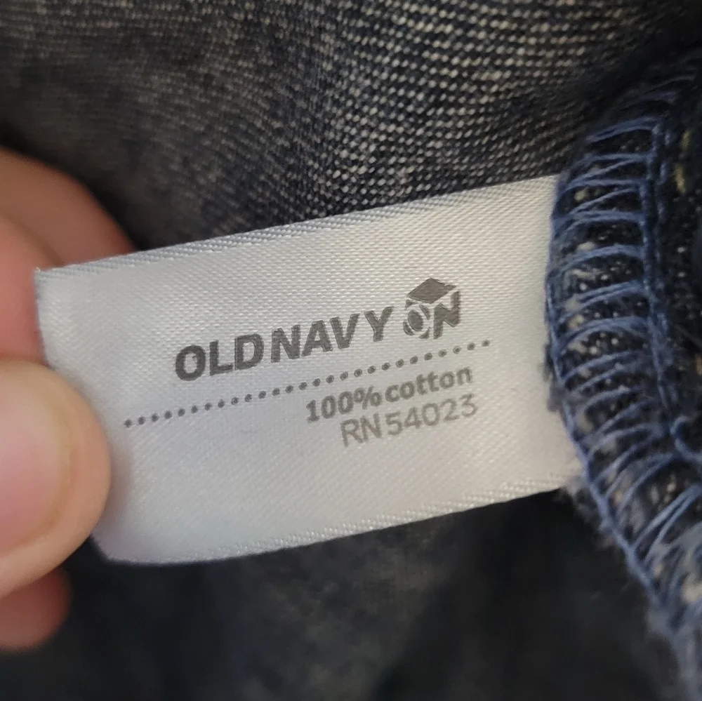 Old Navy Babys Unisex Blue Denim Overalls Size 3-6 Months